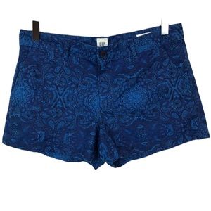 Gap Shorts Blue Paisley